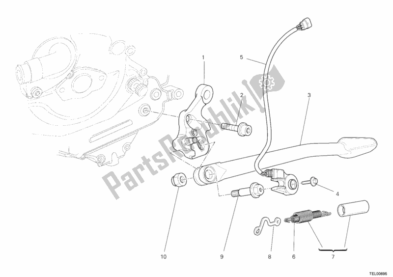 Todas las partes para Costado de Ducati Streetfighter S 1100 2013